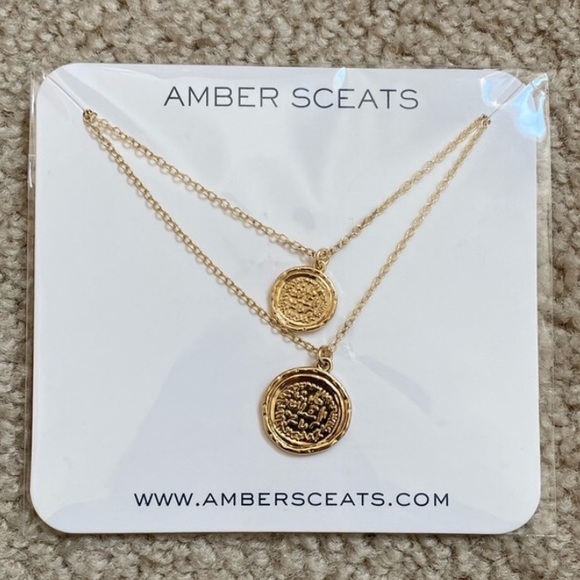 Amber Sceats - Double Coin Necklace - Picture 2 of 3